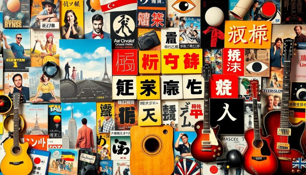 language in media